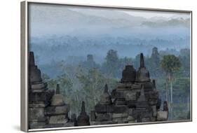 Borobudur Buddhist Temple, UNESCO World Heritage Site, Java, Indonesia, Southeast Asia-Angelo-Framed Photographic Print