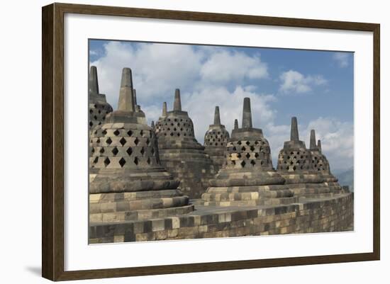 Borobudur Buddhist Temple, UNESCO World Heritage Site, Java, Indonesia, Southeast Asia-Angelo-Framed Photographic Print