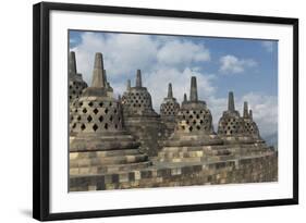 Borobudur Buddhist Temple, UNESCO World Heritage Site, Java, Indonesia, Southeast Asia-Angelo-Framed Photographic Print