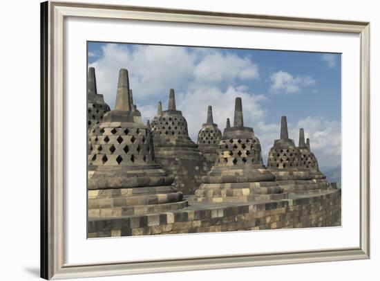 Borobudur Buddhist Temple, UNESCO World Heritage Site, Java, Indonesia, Southeast Asia-Angelo-Framed Photographic Print