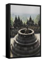 Borobudur Buddhist Temple, UNESCO World Heritage Site, Java, Indonesia, Southeast Asia-Angelo-Framed Stretched Canvas