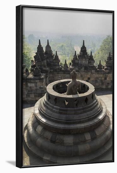 Borobudur Buddhist Temple, UNESCO World Heritage Site, Java, Indonesia, Southeast Asia-Angelo-Framed Photographic Print