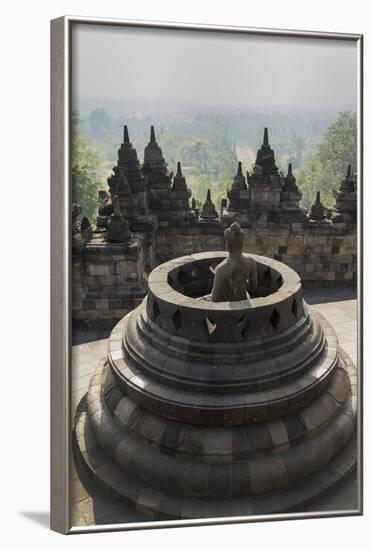 Borobudur Buddhist Temple, UNESCO World Heritage Site, Java, Indonesia, Southeast Asia-Angelo-Framed Photographic Print