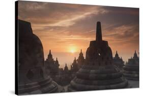 Borobudur Buddhist Temple, UNESCO World Heritage Site, Java, Indonesia, Southeast Asia-Angelo-Stretched Canvas