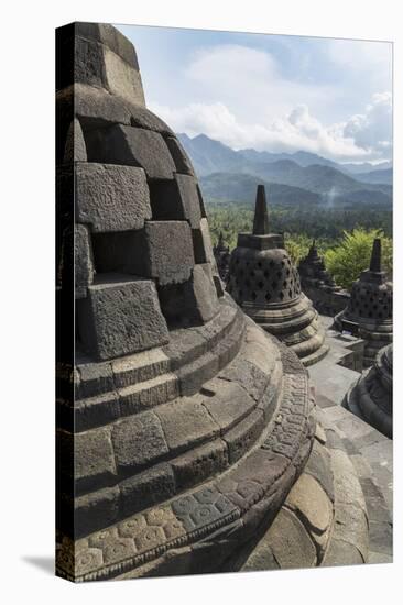 Borobudur Buddhist Temple, UNESCO World Heritage Site, Java, Indonesia, Southeast Asia-Angelo-Stretched Canvas