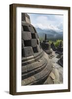 Borobudur Buddhist Temple, UNESCO World Heritage Site, Java, Indonesia, Southeast Asia-Angelo-Framed Photographic Print