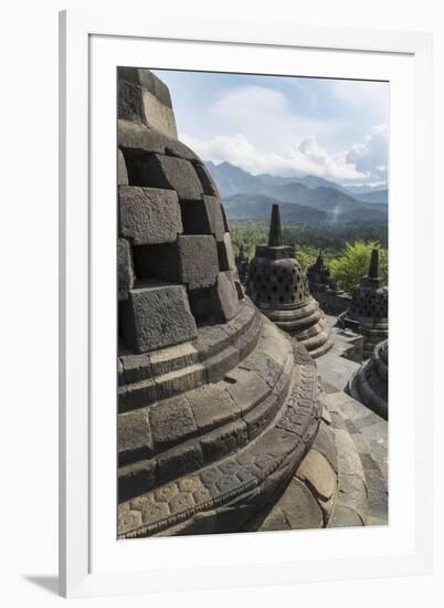 Borobudur Buddhist Temple, UNESCO World Heritage Site, Java, Indonesia, Southeast Asia-Angelo-Framed Photographic Print