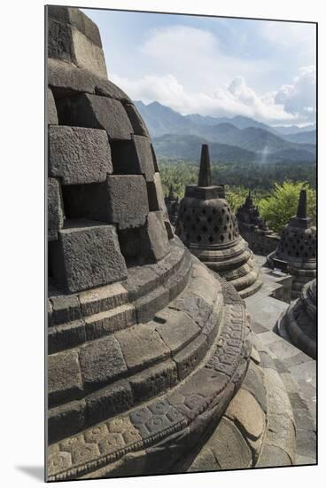 Borobudur Buddhist Temple, UNESCO World Heritage Site, Java, Indonesia, Southeast Asia-Angelo-Mounted Photographic Print