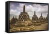 Borobudur Buddhist Temple, UNESCO World Heritage Site, Java, Indonesia, Southeast Asia-Angelo-Framed Stretched Canvas