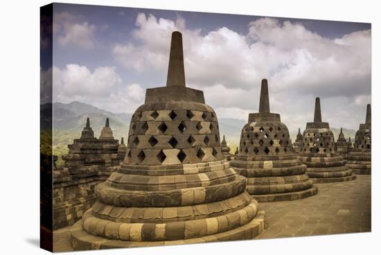 Borobudur Buddhist Temple, UNESCO World Heritage Site, Java, Indonesia, Southeast Asia-Angelo-Stretched Canvas