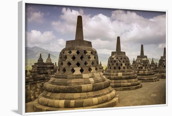 Borobudur Buddhist Temple, UNESCO World Heritage Site, Java, Indonesia, Southeast Asia-Angelo-Framed Photographic Print