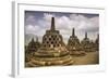 Borobudur Buddhist Temple, UNESCO World Heritage Site, Java, Indonesia, Southeast Asia-Angelo-Framed Photographic Print