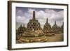 Borobudur Buddhist Temple, UNESCO World Heritage Site, Java, Indonesia, Southeast Asia-Angelo-Framed Photographic Print