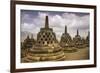 Borobudur Buddhist Temple, UNESCO World Heritage Site, Java, Indonesia, Southeast Asia-Angelo-Framed Photographic Print