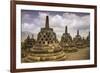 Borobudur Buddhist Temple, UNESCO World Heritage Site, Java, Indonesia, Southeast Asia-Angelo-Framed Photographic Print