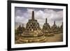 Borobudur Buddhist Temple, UNESCO World Heritage Site, Java, Indonesia, Southeast Asia-Angelo-Framed Photographic Print