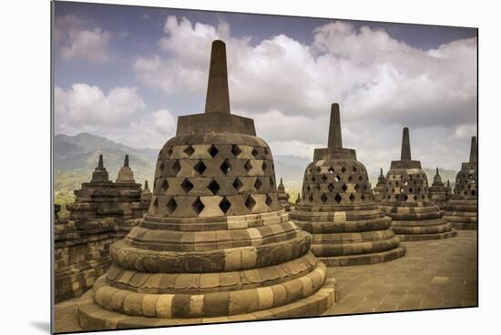 Borobudur Buddhist Temple, UNESCO World Heritage Site, Java, Indonesia, Southeast Asia-Angelo-Mounted Photographic Print