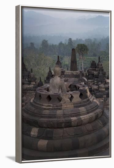 Borobudur Buddhist Temple, UNESCO World Heritage Site, Java, Indonesia, Southeast Asia-Angelo-Framed Photographic Print