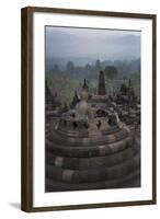 Borobudur Buddhist Temple, UNESCO World Heritage Site, Java, Indonesia, Southeast Asia-Angelo-Framed Photographic Print