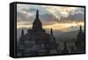 Borobudur Buddhist Temple, UNESCO World Heritage Site, Java, Indonesia, Southeast Asia-Angelo-Framed Stretched Canvas