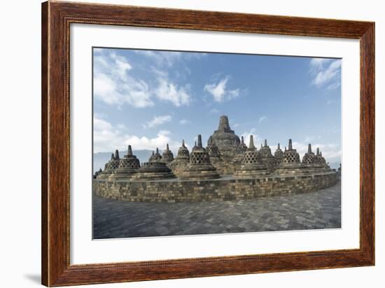 Borobudur Buddhist Temple, UNESCO World Heritage Site, Java, Indonesia, Southeast Asia-Angelo-Framed Photographic Print