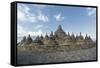 Borobudur Buddhist Temple, UNESCO World Heritage Site, Java, Indonesia, Southeast Asia-Angelo-Framed Stretched Canvas