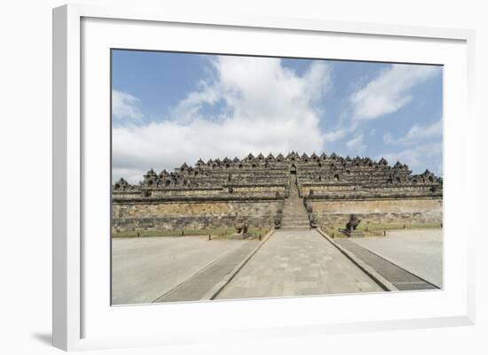 Borobudur Buddhist Temple, UNESCO World Heritage Site, Java, Indonesia, Southeast Asia-Angelo-Framed Photographic Print