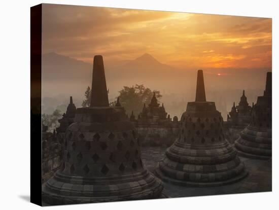 Borobudur Buddhist Temple, UNESCO World Heritage Site, Java, Indonesia, Southeast Asia-Angelo Cavalli-Stretched Canvas