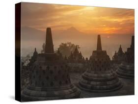 Borobudur Buddhist Temple, UNESCO World Heritage Site, Java, Indonesia, Southeast Asia-Angelo Cavalli-Stretched Canvas