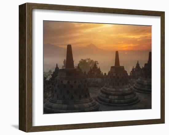 Borobudur Buddhist Temple, UNESCO World Heritage Site, Java, Indonesia, Southeast Asia-Angelo Cavalli-Framed Photographic Print