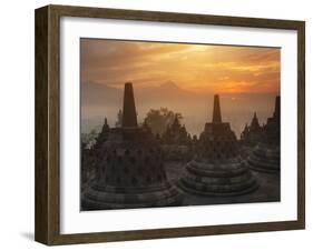 Borobudur Buddhist Temple, UNESCO World Heritage Site, Java, Indonesia, Southeast Asia-Angelo Cavalli-Framed Photographic Print