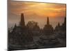 Borobudur Buddhist Temple, UNESCO World Heritage Site, Java, Indonesia, Southeast Asia-Angelo Cavalli-Mounted Photographic Print