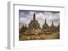 Borobudur Buddhist Temple, UNESCO World Heritage Site, Java, Indonesia, Southeast Asia-Angelo-Framed Photographic Print