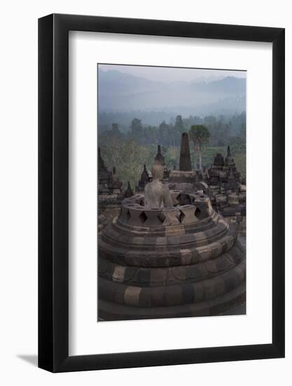 Borobudur Buddhist Temple, UNESCO World Heritage Site, Java, Indonesia, Southeast Asia-Angelo-Framed Photographic Print