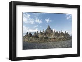 Borobudur Buddhist Temple, UNESCO World Heritage Site, Java, Indonesia, Southeast Asia-Angelo-Framed Photographic Print