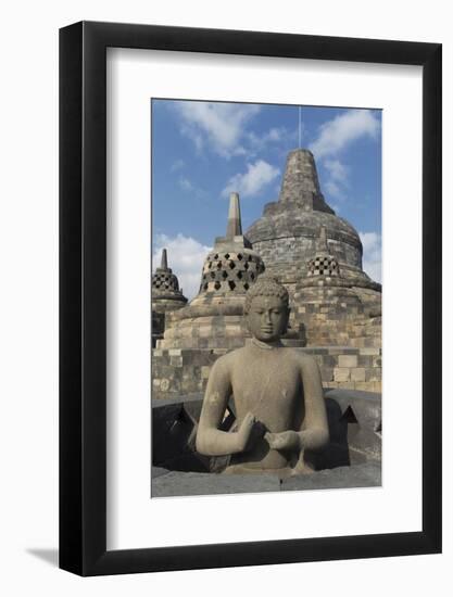 Borobudur Buddhist Temple, UNESCO World Heritage Site, Java, Indonesia, Southeast Asia-Angelo-Framed Photographic Print