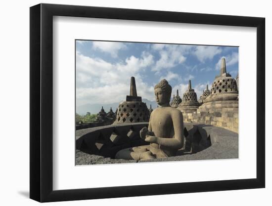 Borobudur Buddhist Temple, UNESCO World Heritage Site, Java, Indonesia, Southeast Asia-Angelo-Framed Photographic Print