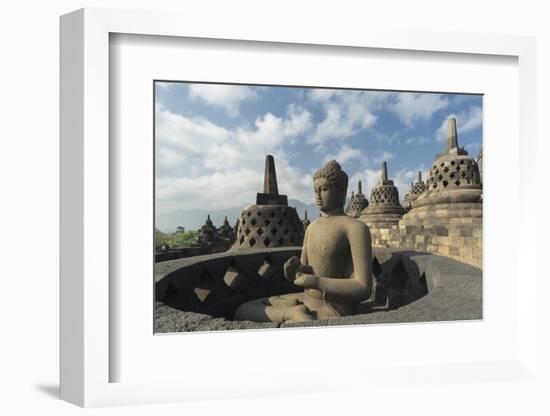 Borobudur Buddhist Temple, UNESCO World Heritage Site, Java, Indonesia, Southeast Asia-Angelo-Framed Photographic Print