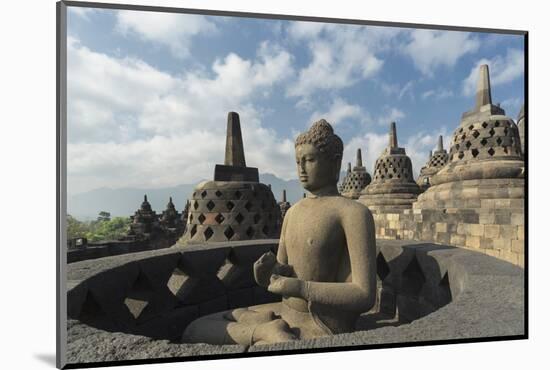 Borobudur Buddhist Temple, UNESCO World Heritage Site, Java, Indonesia, Southeast Asia-Angelo-Mounted Photographic Print