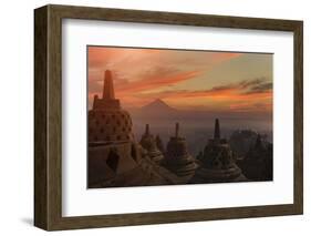 Borobudur Buddhist Temple, UNESCO World Heritage Site, Java, Indonesia, Southeast Asia-Angelo-Framed Photographic Print