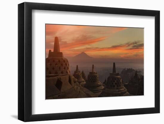 Borobudur Buddhist Temple, UNESCO World Heritage Site, Java, Indonesia, Southeast Asia-Angelo-Framed Photographic Print