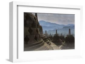 Borobudur Buddhist Temple, UNESCO World Heritage Site, Java, Indonesia, Southeast Asia-Angelo-Framed Photographic Print