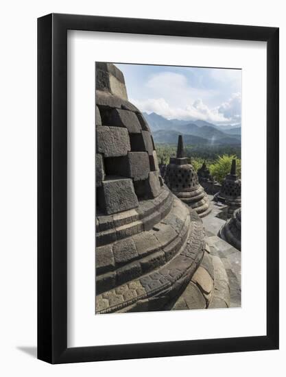 Borobudur Buddhist Temple, UNESCO World Heritage Site, Java, Indonesia, Southeast Asia-Angelo-Framed Photographic Print