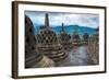 Borobudur Buddist Temple Yogyakarta. Java, Indonesia-lkunl-Framed Photographic Print