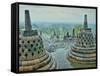 Borobudur on Java-Bob Krist-Framed Stretched Canvas