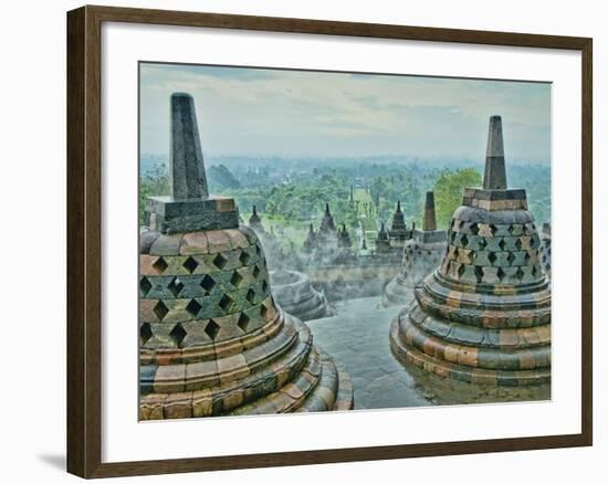 Borobudur on Java-Bob Krist-Framed Photographic Print