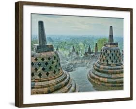 Borobudur on Java-Bob Krist-Framed Photographic Print