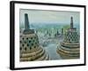 Borobudur on Java-Bob Krist-Framed Photographic Print