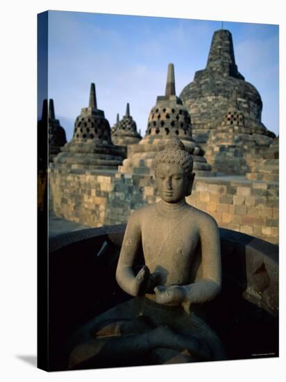 Borobudur Temple, Java, Indonesia-Steve Vidler-Stretched Canvas