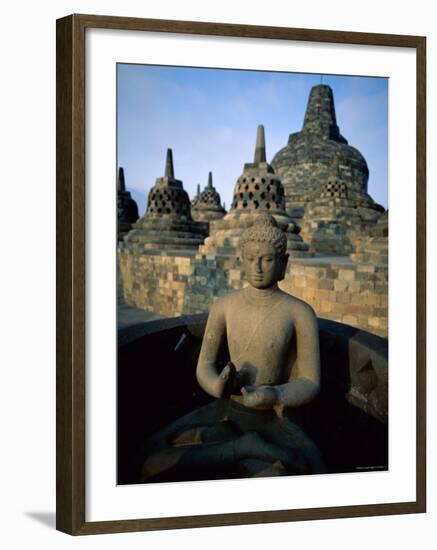 Borobudur Temple, Java, Indonesia-Steve Vidler-Framed Photographic Print